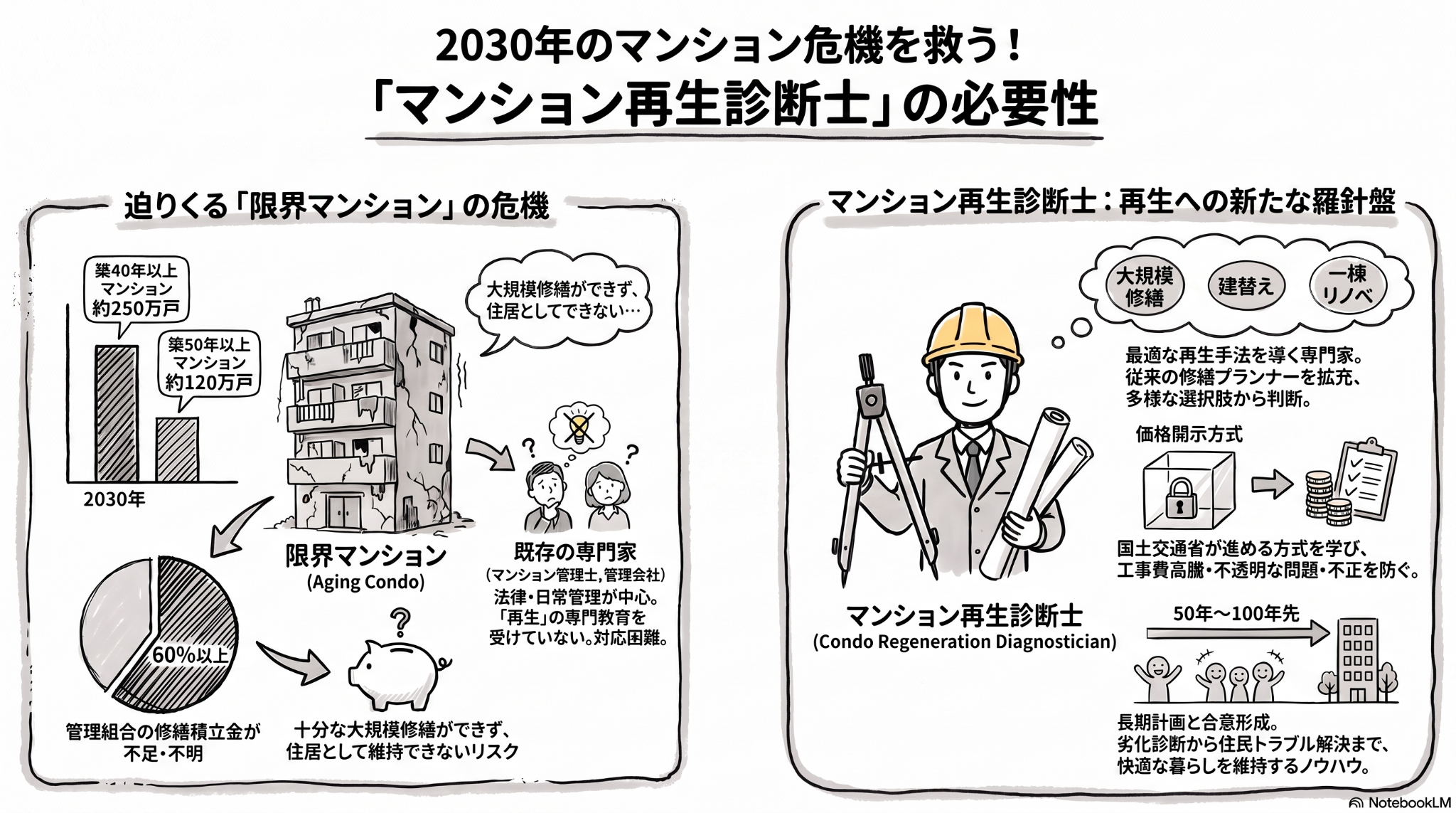 マンション再生診断士のイメージ図